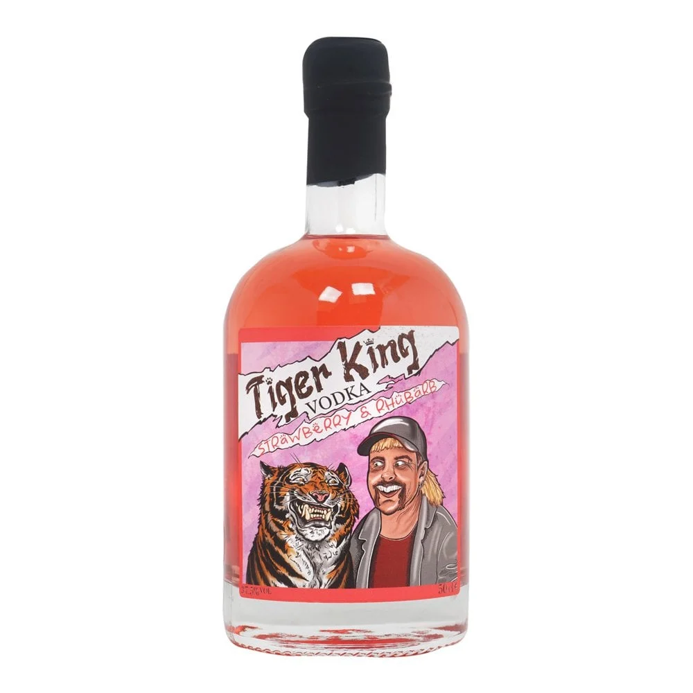 Tiger King Strawberry & Rhubarb Flavoured Vodka | 500ML