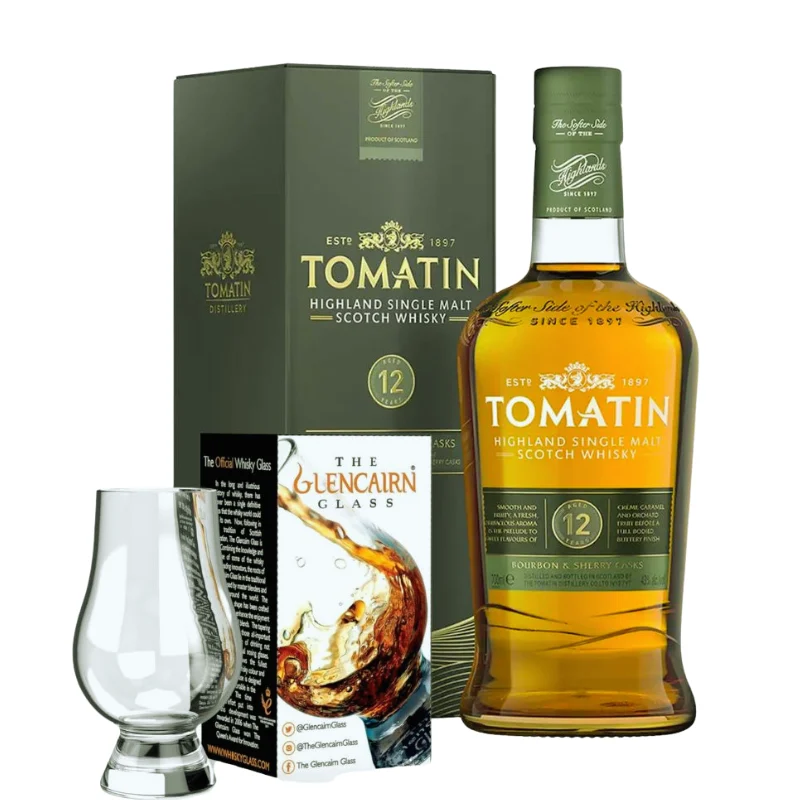 TOMATIN 12 Años + vaso - Tomatin Distillery