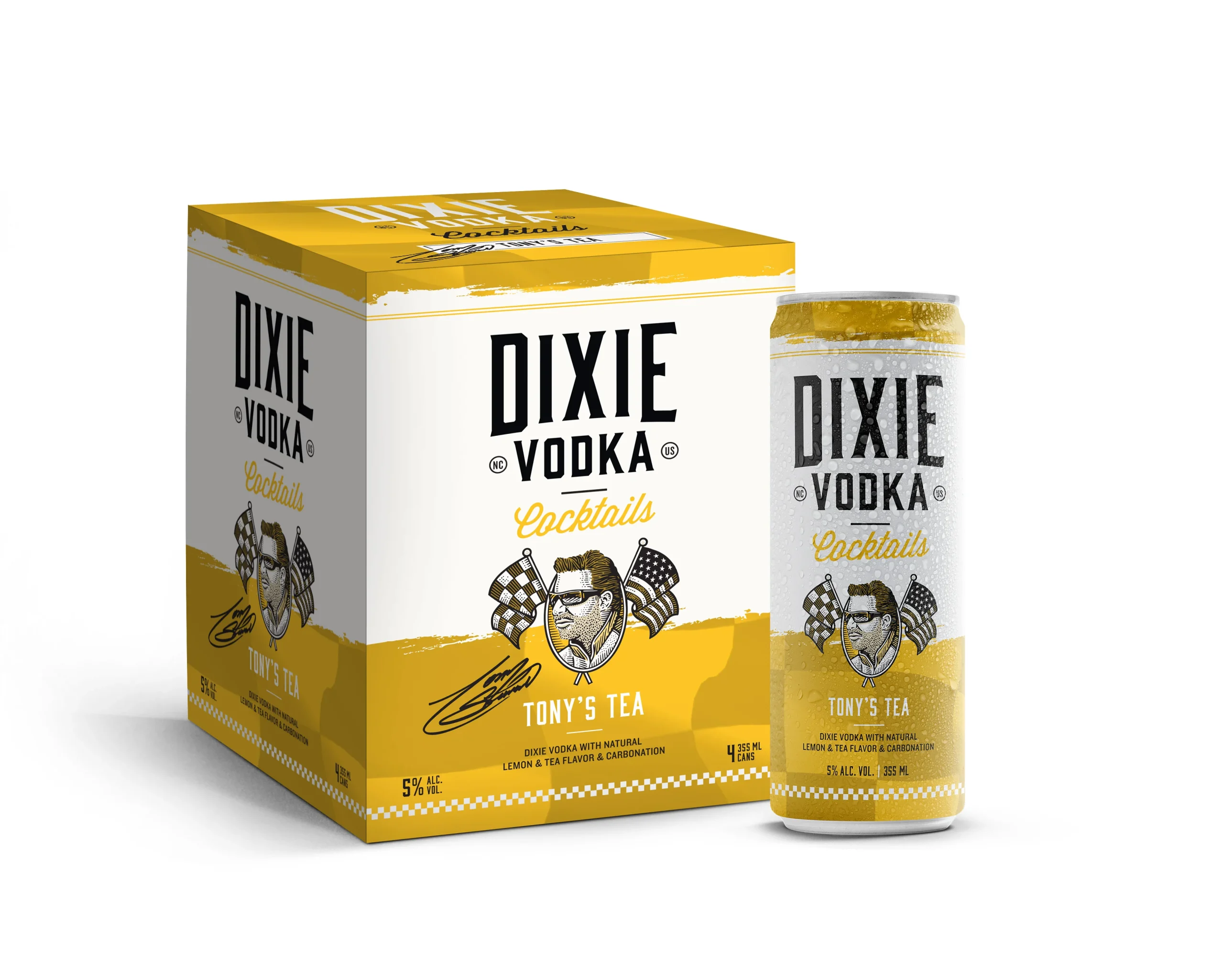 Dixie Vodka Cocktails | Tony's Tea (4) Pack Cans - Ready To Drink