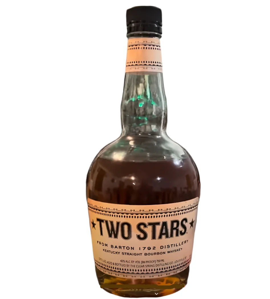 Whisky Bourbon puro Kentucky de 86 grados Two Stars