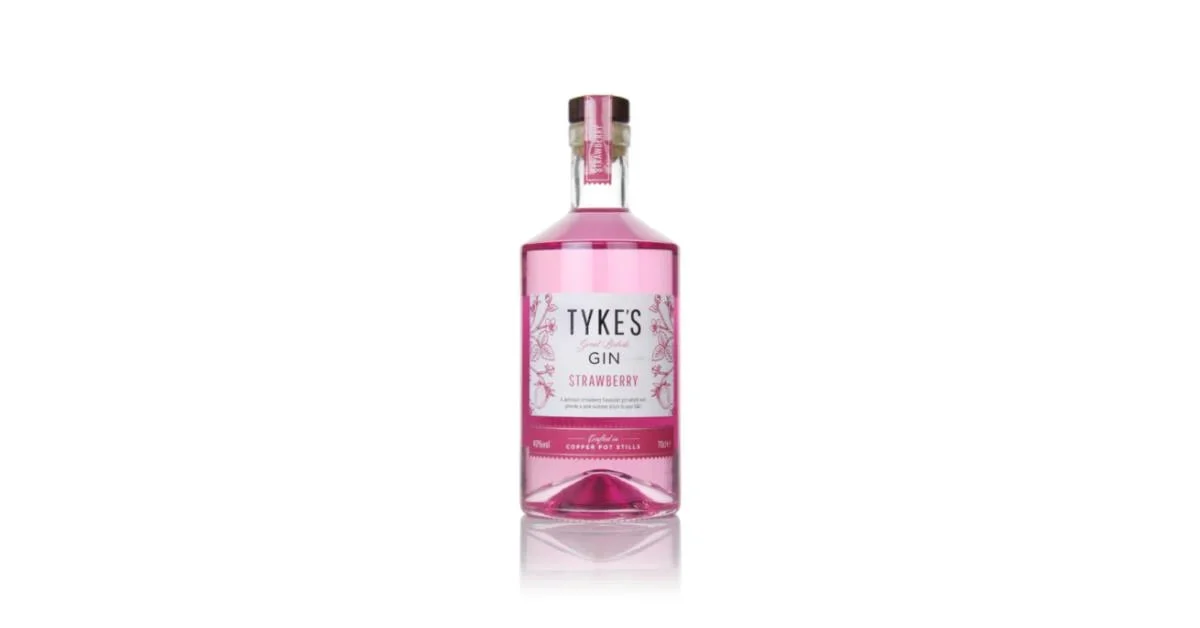 Ginebra con sabor a fresa Tyke's | 700ML