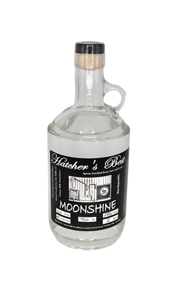 Union Hill Hatcher's Best Moonshine 110 PROOF