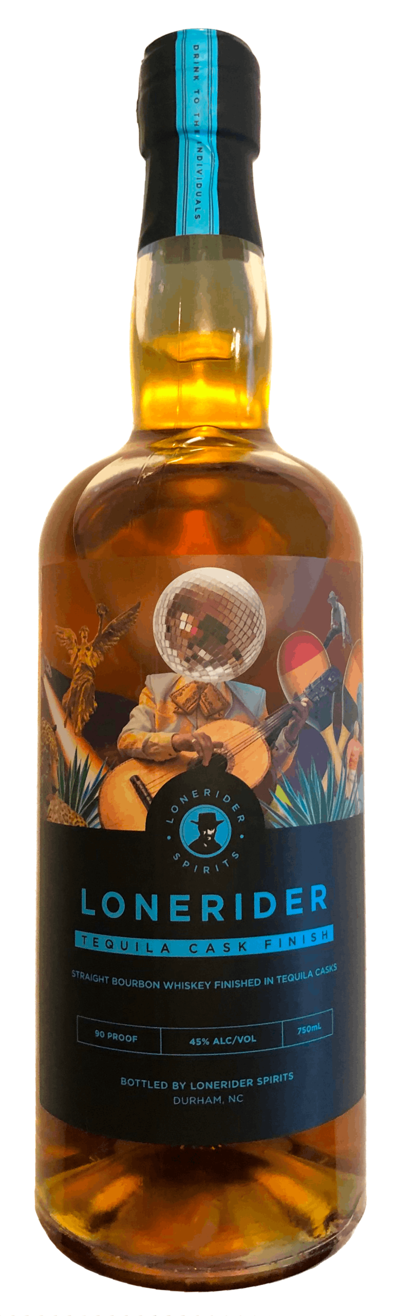 Whisky Bourbon con acabado en barril de tequila Lonerider