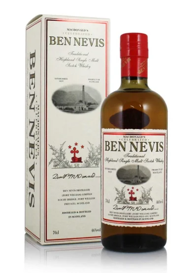 Ben Nevis MacDonald's Celebrated Traditional Malt Scotch Whisky - Whiskey