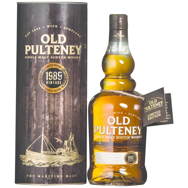Old Pulteney Scotch 1989 Vintage Single Malt Scotch Whiskey - Whisky