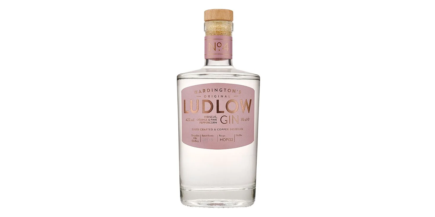 Wardington's Ludlow Gin - Hibiscus, Orange & Pink Peppercorn Gin | 700ML