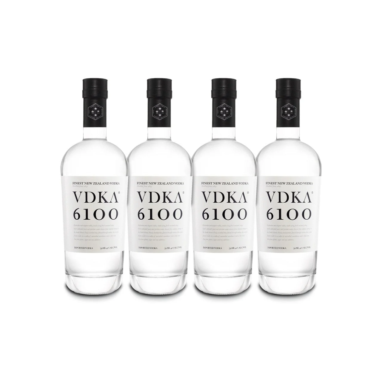 VDKA 6100 Vodka (4) Bottle Bundle