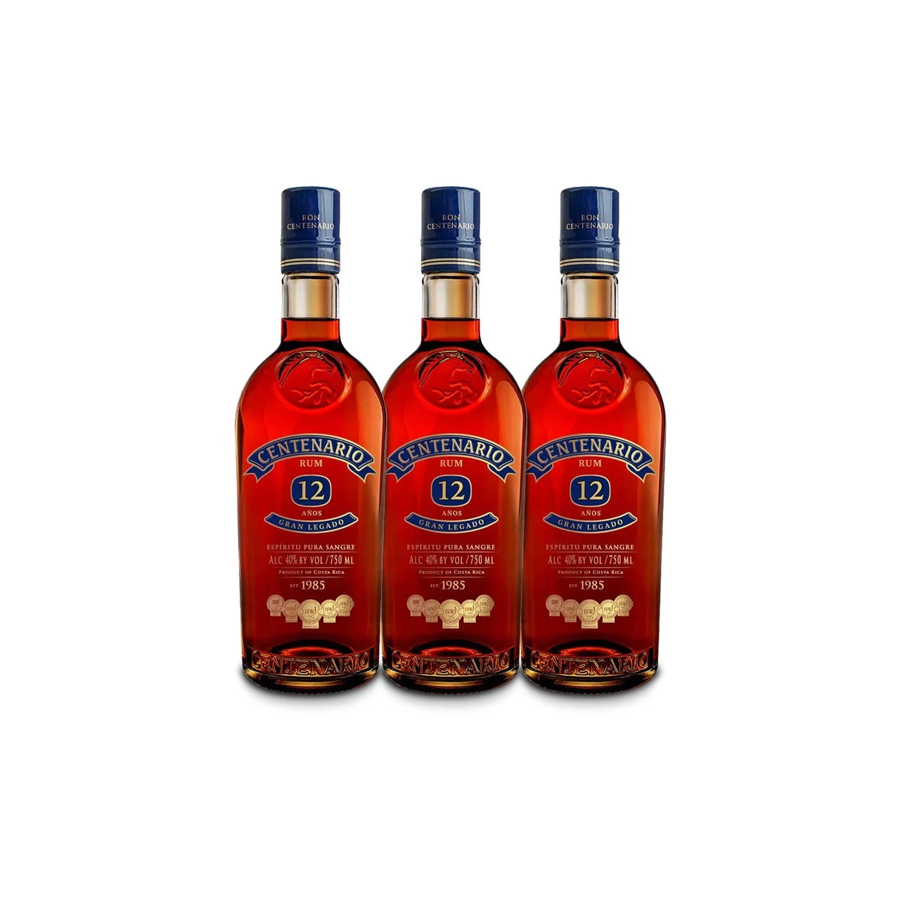 Ron Centenario 12 Gran Legado Rum (3) Bottle Bundle