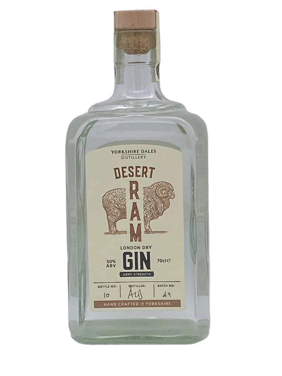 Yorkshire Dales Desert Ram Army Strength London Dry Gin | 700ML - Ginebra