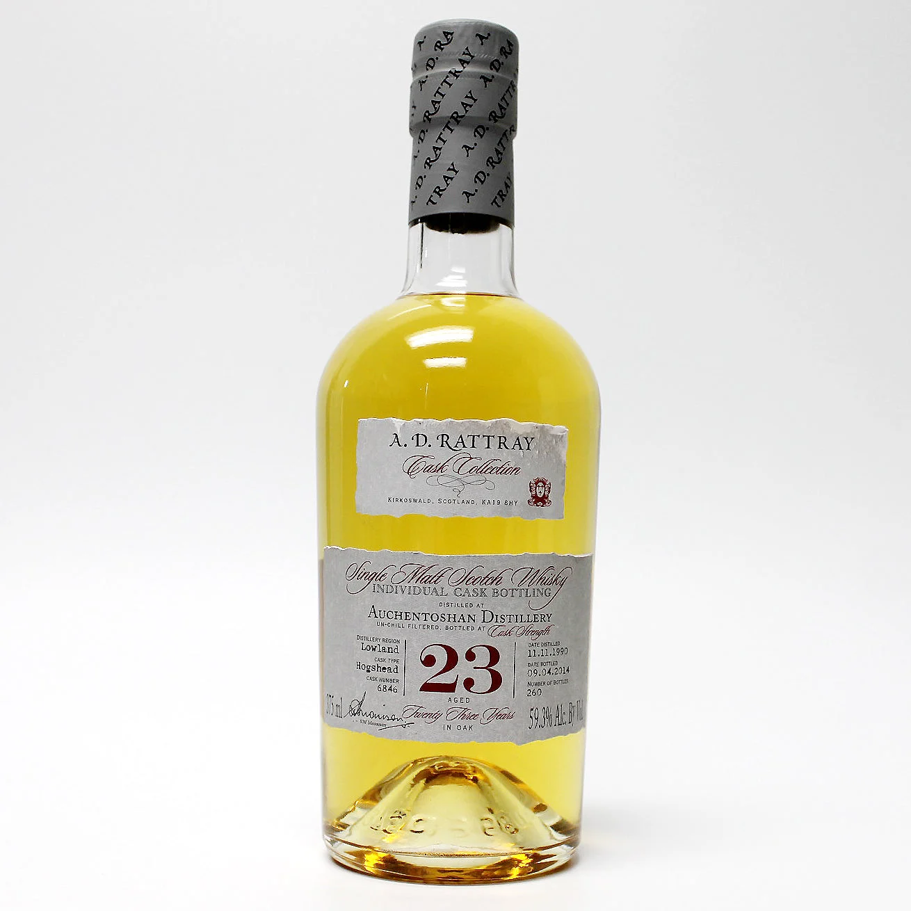Auchentoshan 23 Year Old Single Malt (A.D. Rattray Cask Collection) Scotch Whisky - Whiskey