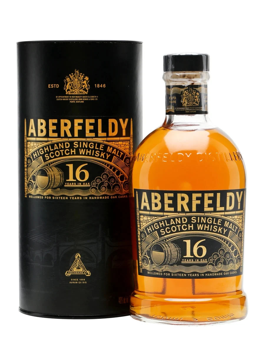Whisky escocés de pura malta Highland de 16 años Aberfeldy | 700ML