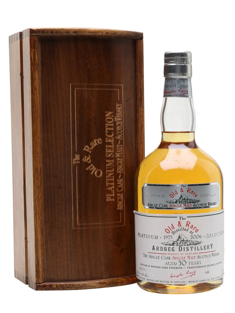 Ardbeg 1975 30 Year Old Old & Rare Platinum Islay Single Malt Scotch Whisky | 700ML - Whiskey