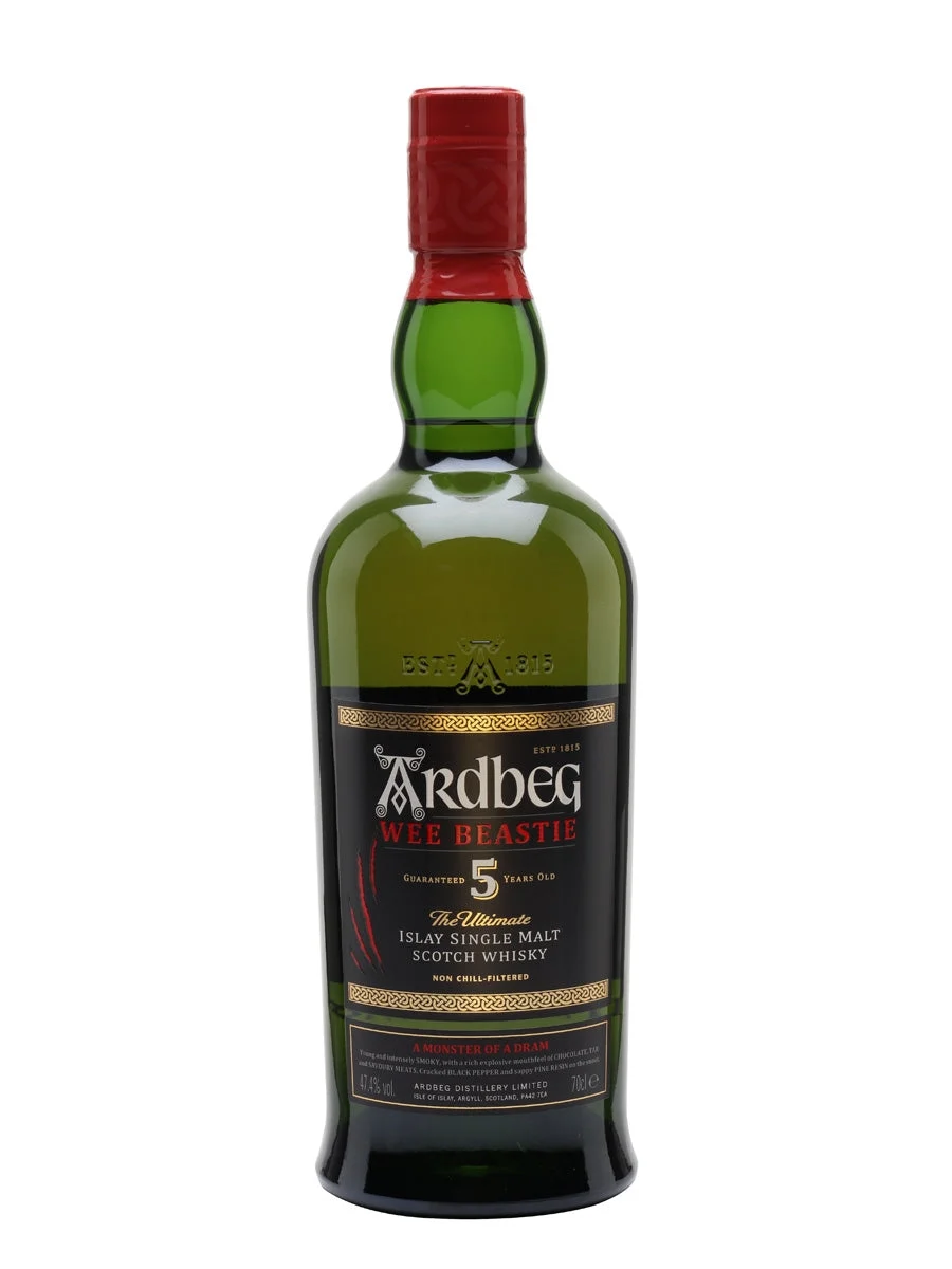 Ardbeg Wee Beastie 5 años Islay whisky escocés de malta única | 700ML