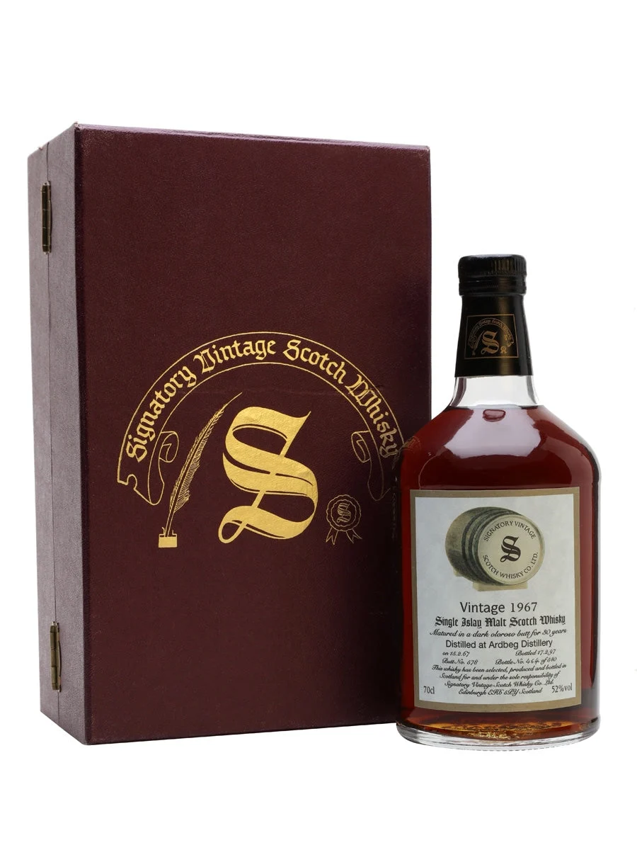Ardbeg 1967 Sherry Cask de 30 años # 578 Signatario Islay Whisky escocés de malta única | 700ML - Whiskey
