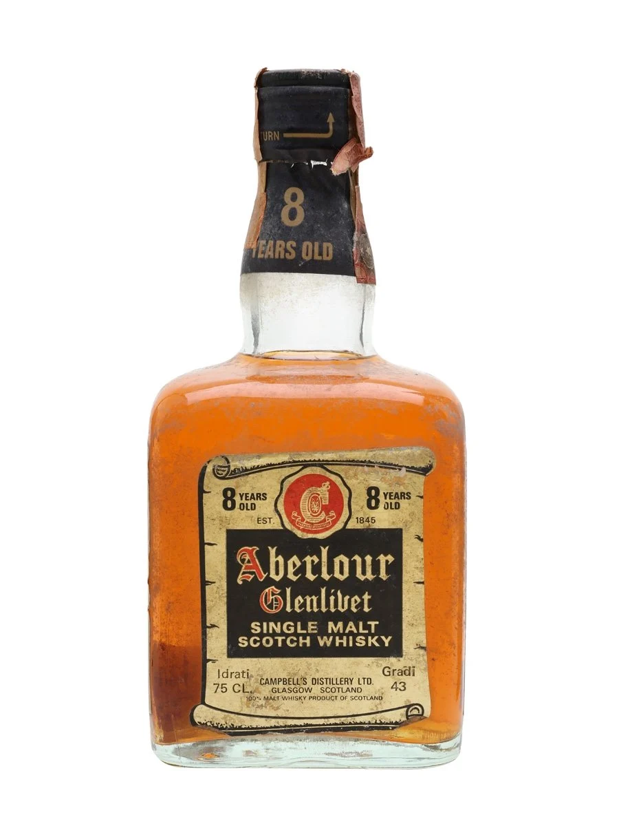 Aberlour-Glenlivet 8 años Bot.1980 Whisky escocés de pura malta de Speyside