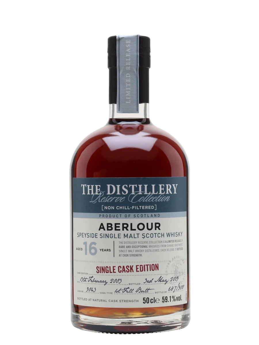 Aberlour 2003 16 Year Old Sherry Cask Distillery Edition Speyside Single Malt Scotch Whisky | 500ML - Whiskey