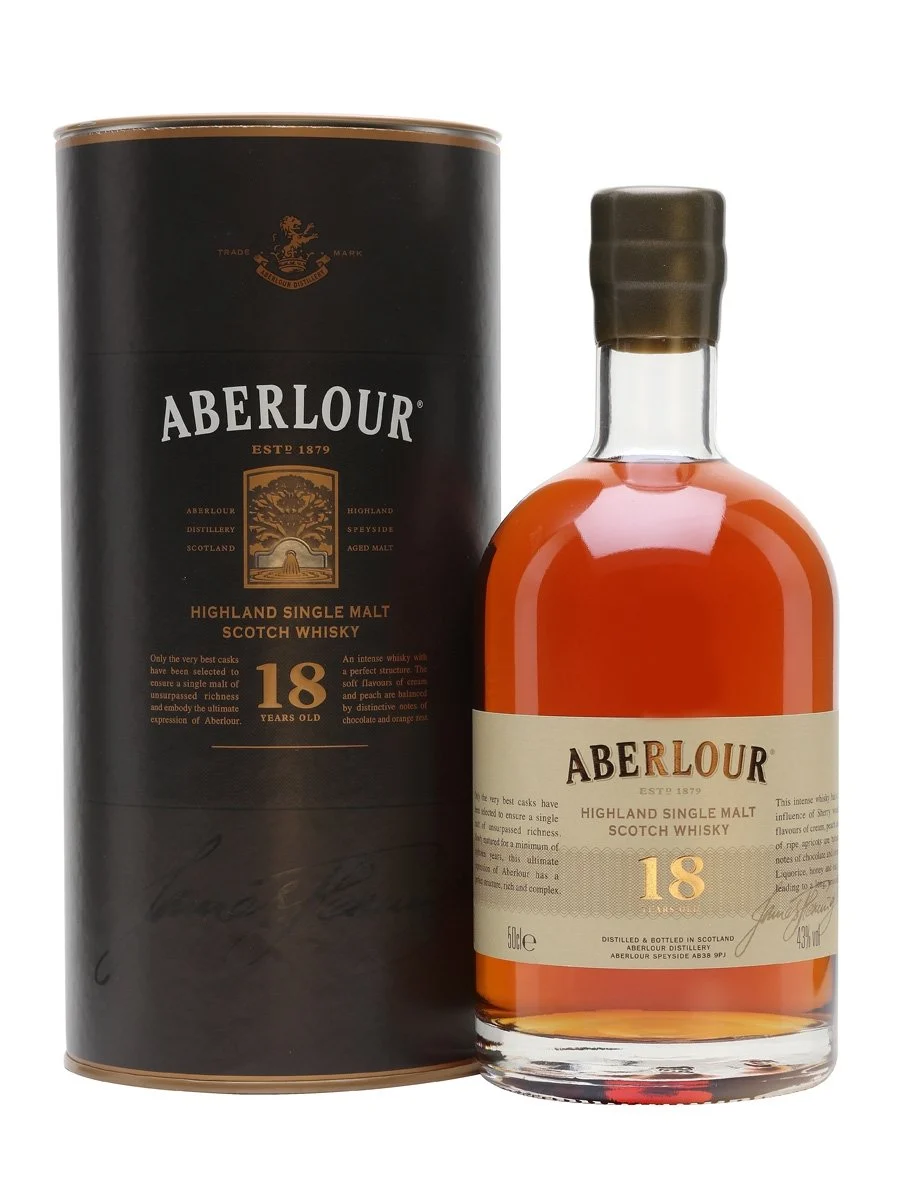 Aberlour Whisky escocés de pura malta de Speyside de 18 años | 500ML