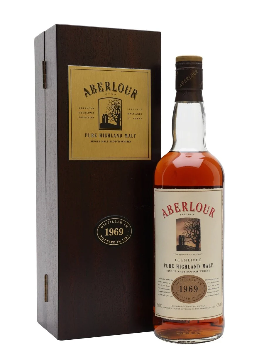 Aberlour 1969 21 años Bot.1991 Sherry Cask Speyside Whisky escocés de pura malta