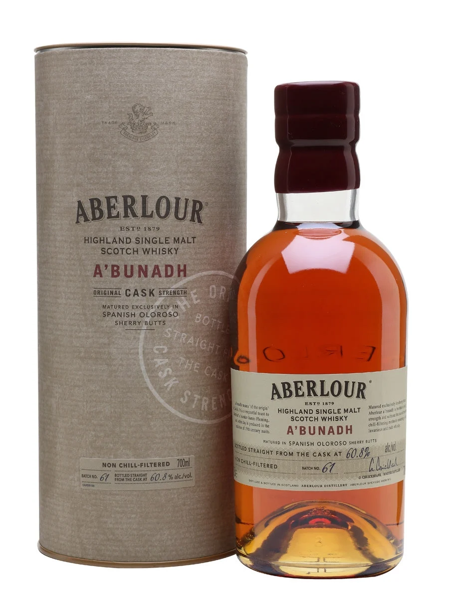 Aberlour A'Bunadh Batch 61 Whisky escocés de pura malta de Speyside | 700ML - Whiskey