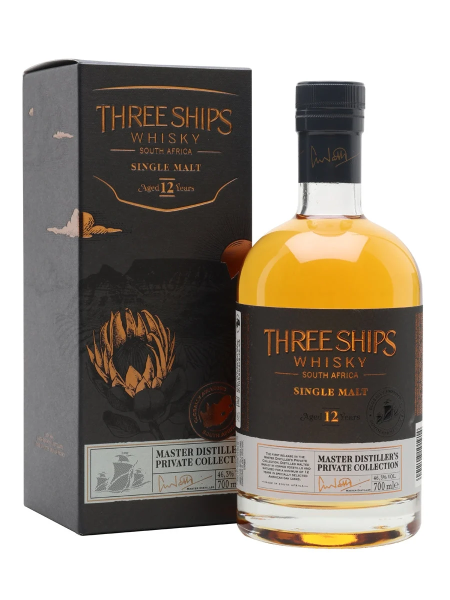 Three Ships 12 Year Old Single Malt South African Whisky | 700ML - Whiskey