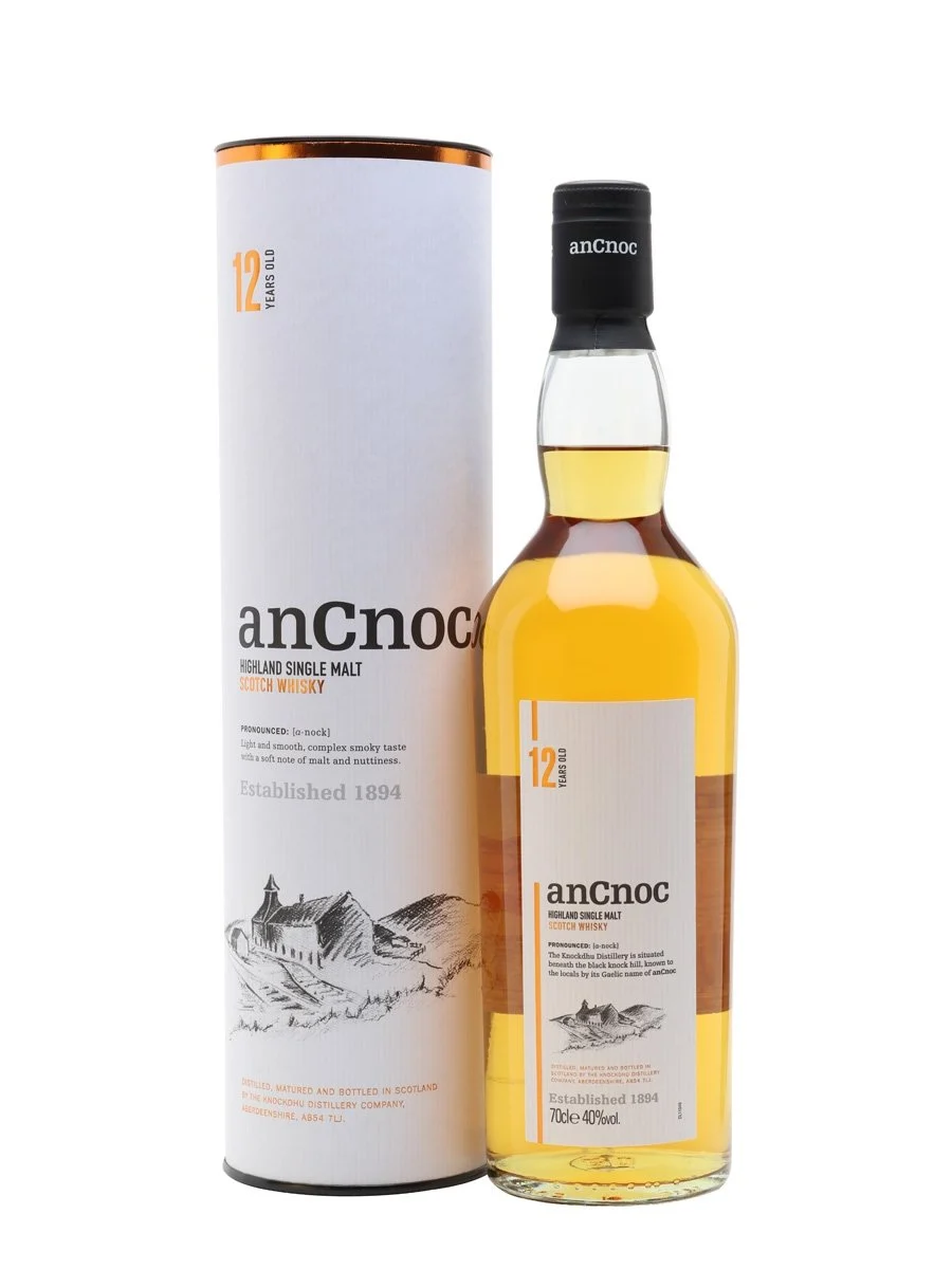 AnCnoc 12 Year Old Highland Single Malt Scotch Whisky | 700ML - Whiskey