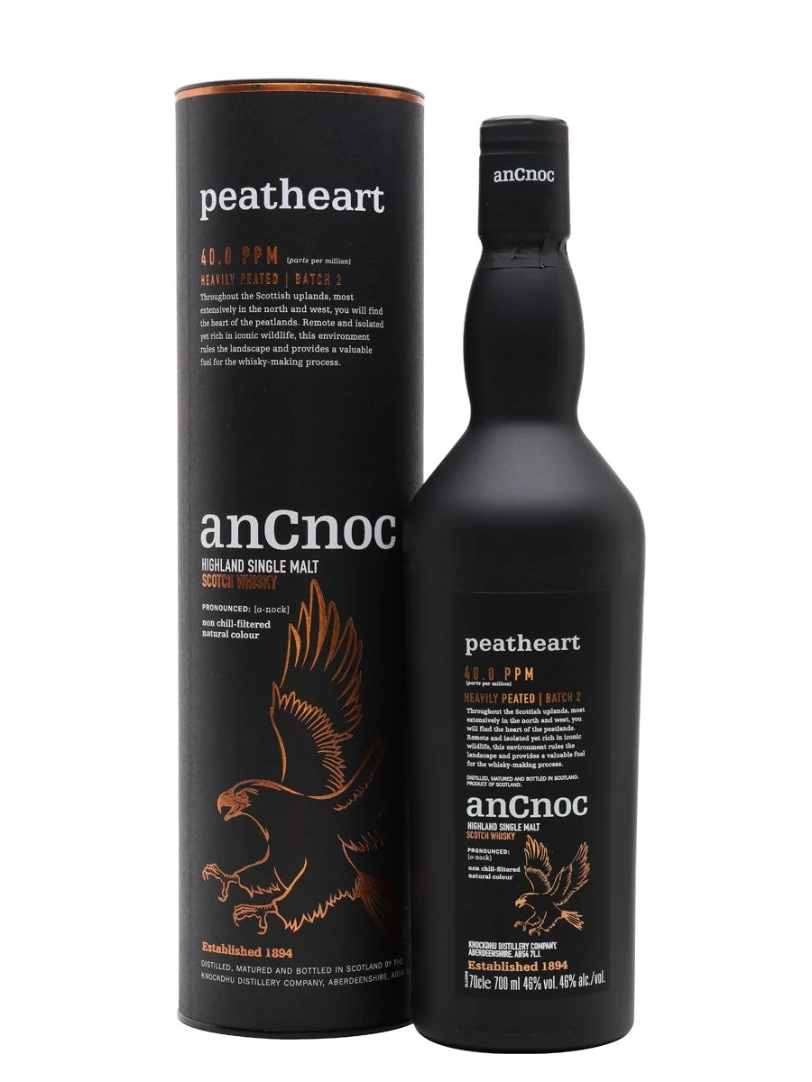 AnCnoc Peatheart Batch 2 Highland Single Malt Scotch Whisky | 700ML - Whiskey