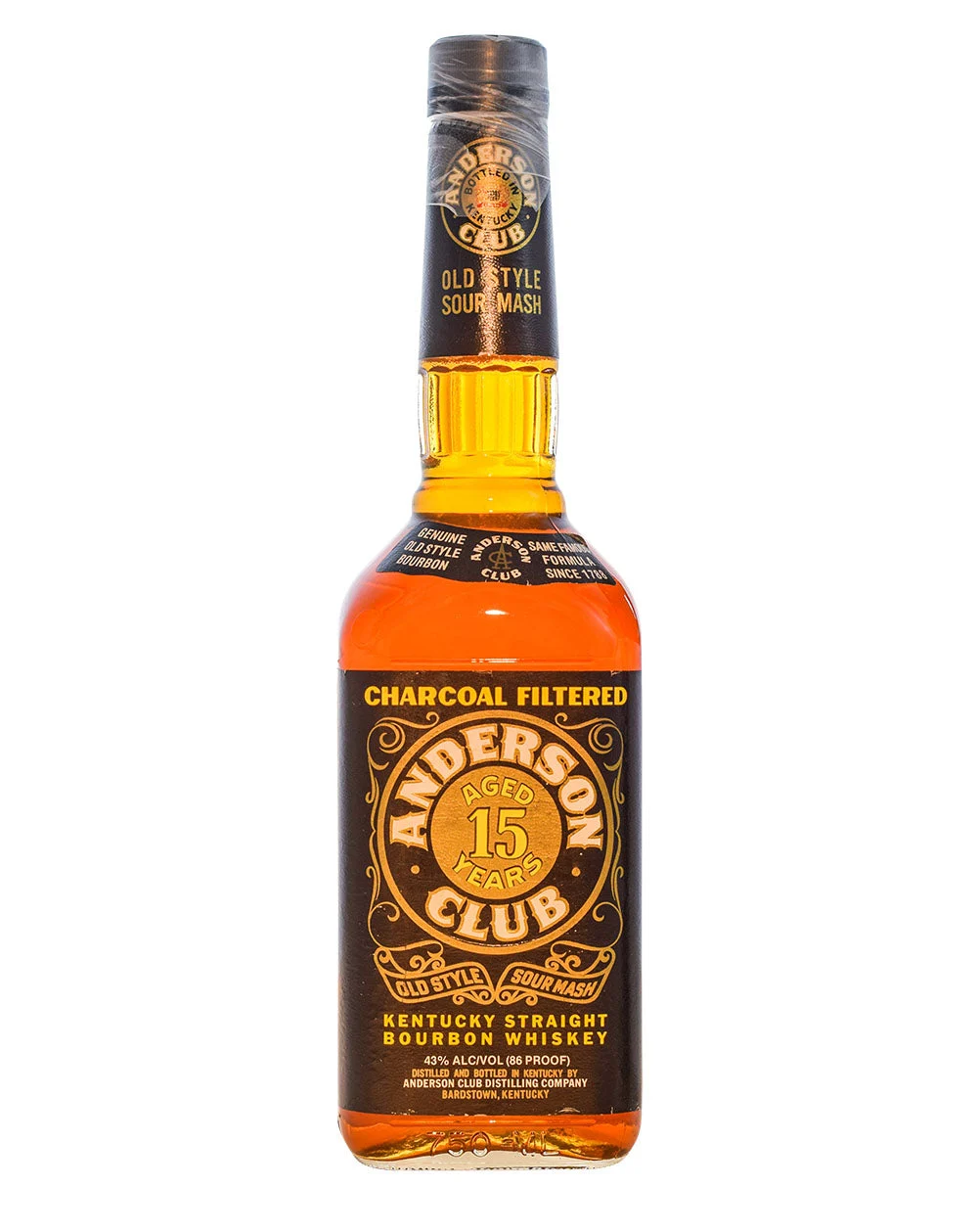 Heaven Hill 15 Year Old "Anderson Club" Old Style Sour Mash Kentucky Straight Bourbon Whiskey - Whisky