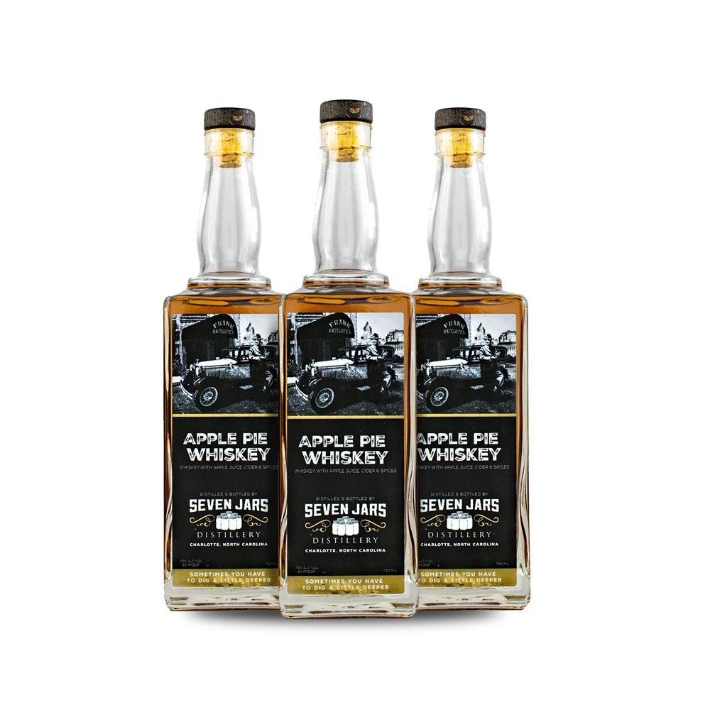 Seven Jars Pure Apple Pie Whiskey (3) Bottle Bundle