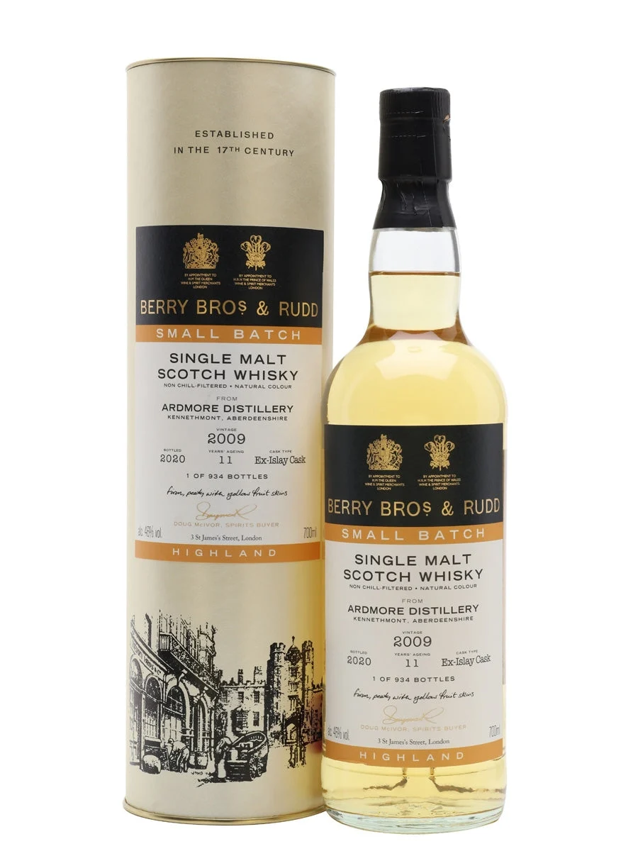 Ardmore 2009 Whisky escocés de pura malta Berry Bros & Rudd Highland de 11 años | 700ML