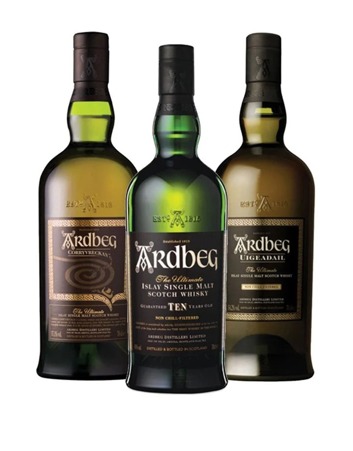 Ardbeg Collection (3 Bottles) Single Malt Scotch Whisky
