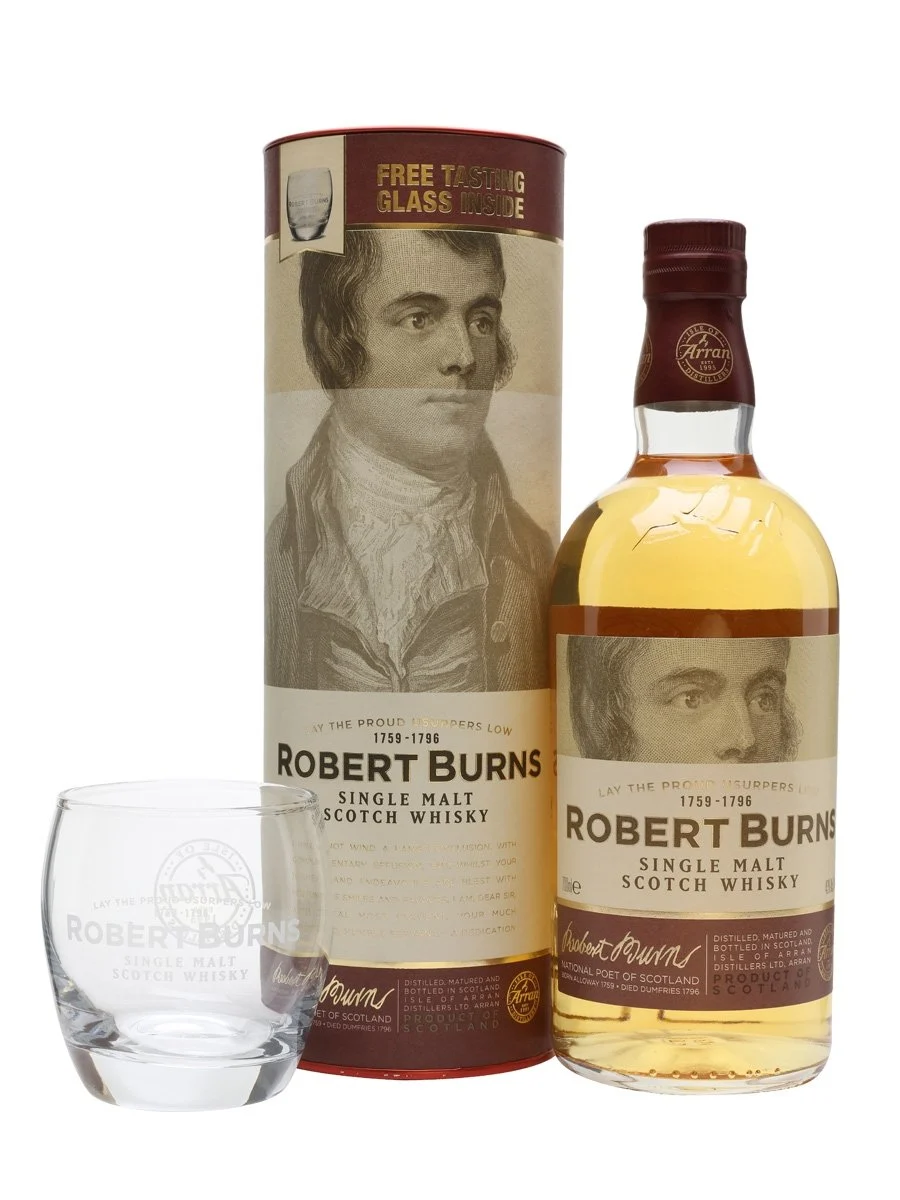 Arran Robert Burns Glass Pack Island Single Malt Scotch Whisky | 700ML - Whiskey