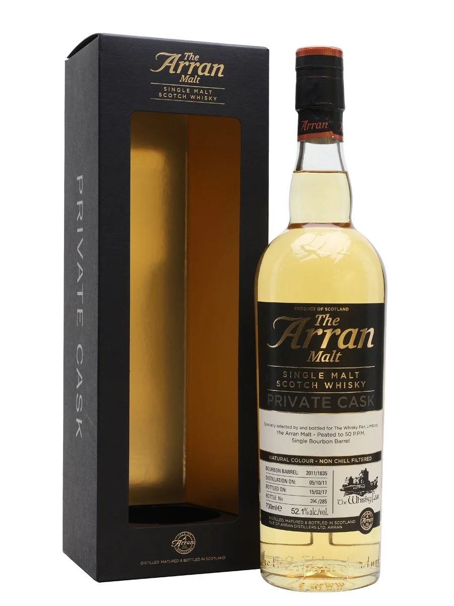 Arran 2011 5 Year Old Peated Whisky Agency Island Single Malt Scotch Whisky | 700ML - Whiskey