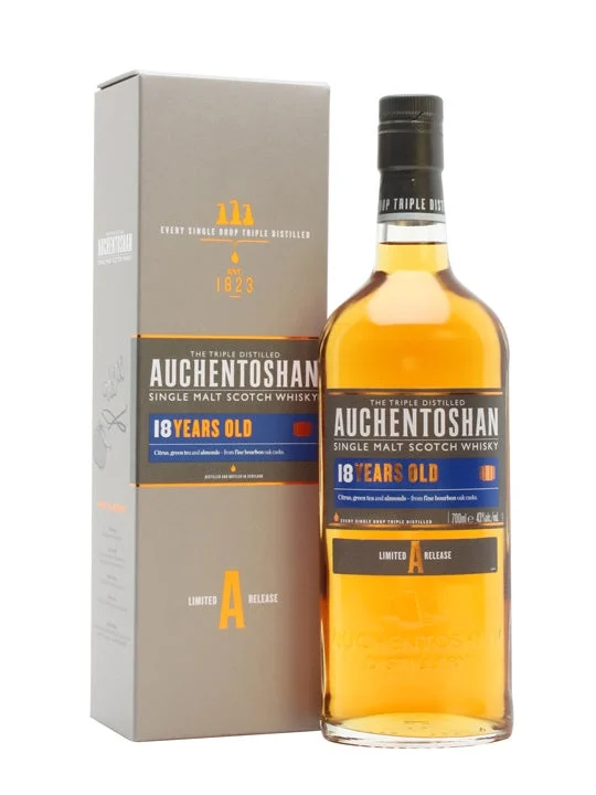 Auchentoshan 18 Year Old Lowland Single Malt Scotch Whisky | 700ML - Whiskey