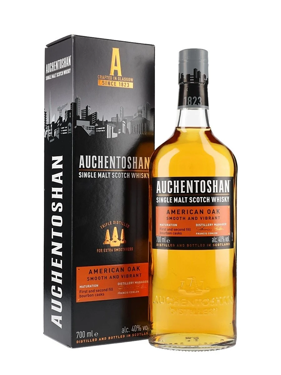 Auchentoshan American Oak Lowland Single Malt Scotch Whisky | 700ML - Whiskey