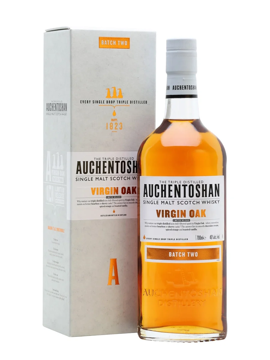 Auchentoshan Virgin Oak Batch Two Lowland Single Malt Scotch Whisky | 700ML - Whiskey