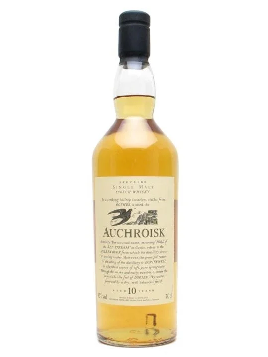 Auchroisk 10 Year Old Flora & Fauna Speyside Single Malt Scotch Whisky | 700ML - Whiskey