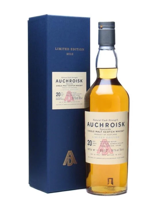 Auchroisk 20 años Bot.2010 Whisky escocés de pura malta de Speyside | 700ML - Whiskey