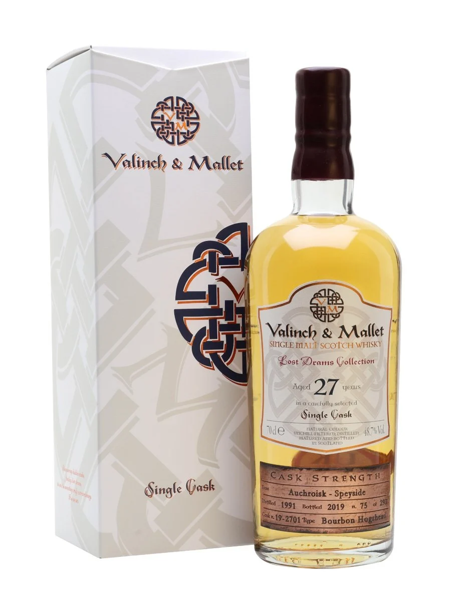Auchroisk 27 Year Old Valinch & Mallet Speyside Single Malt Scotch Whisky | 700ML - Whiskey