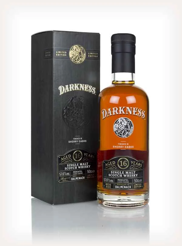 Balmenach 16 Year Old Moscatel Cask Finish (Darkness) Scotch Whisky | 500ML - Whiskey