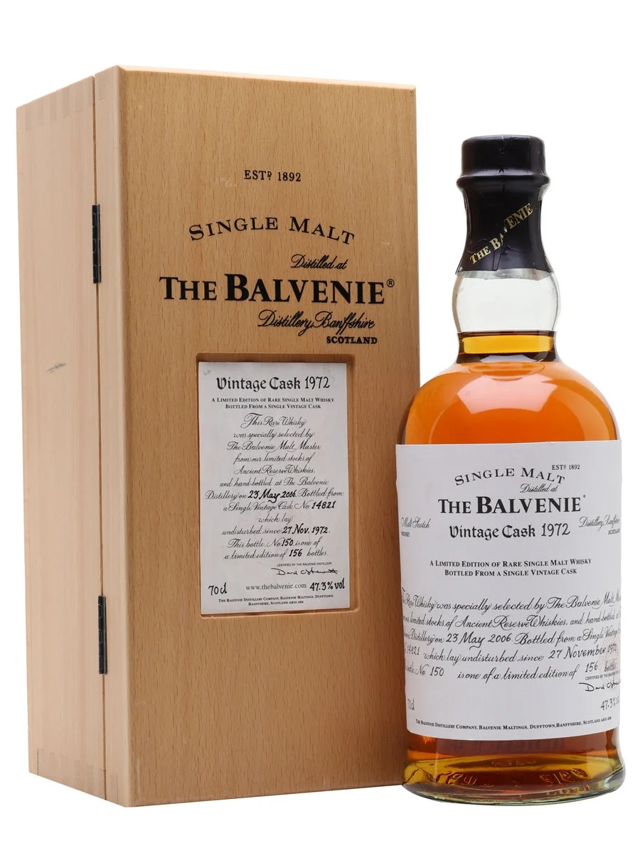 Balvenie 1972 33 Year Old Cask #14821 Speyside Single Malt Scotch Whisky | 700ML - Whiskey