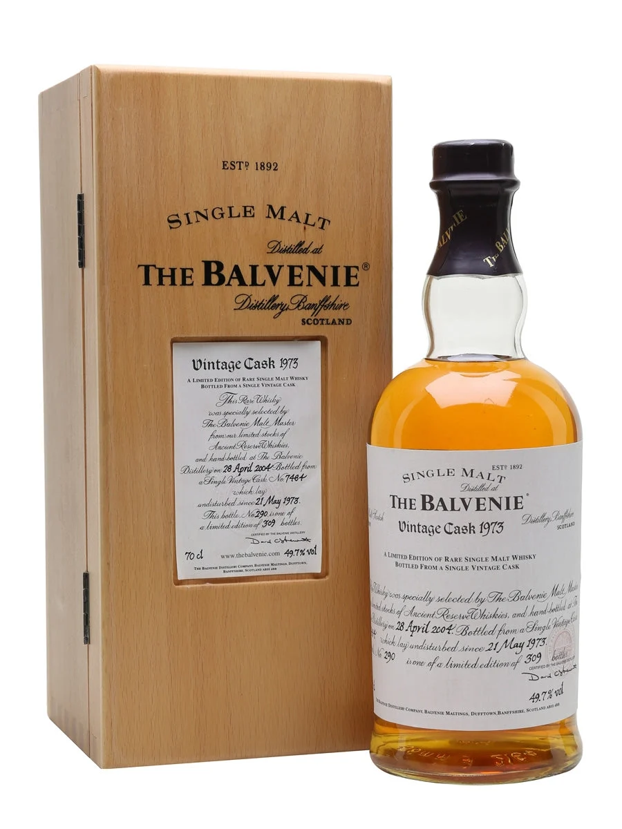 Balvenie 1973 30 Year Old Cask #7484 Speyside Single Malt Scotch Whisky | 700ML - Whiskey
