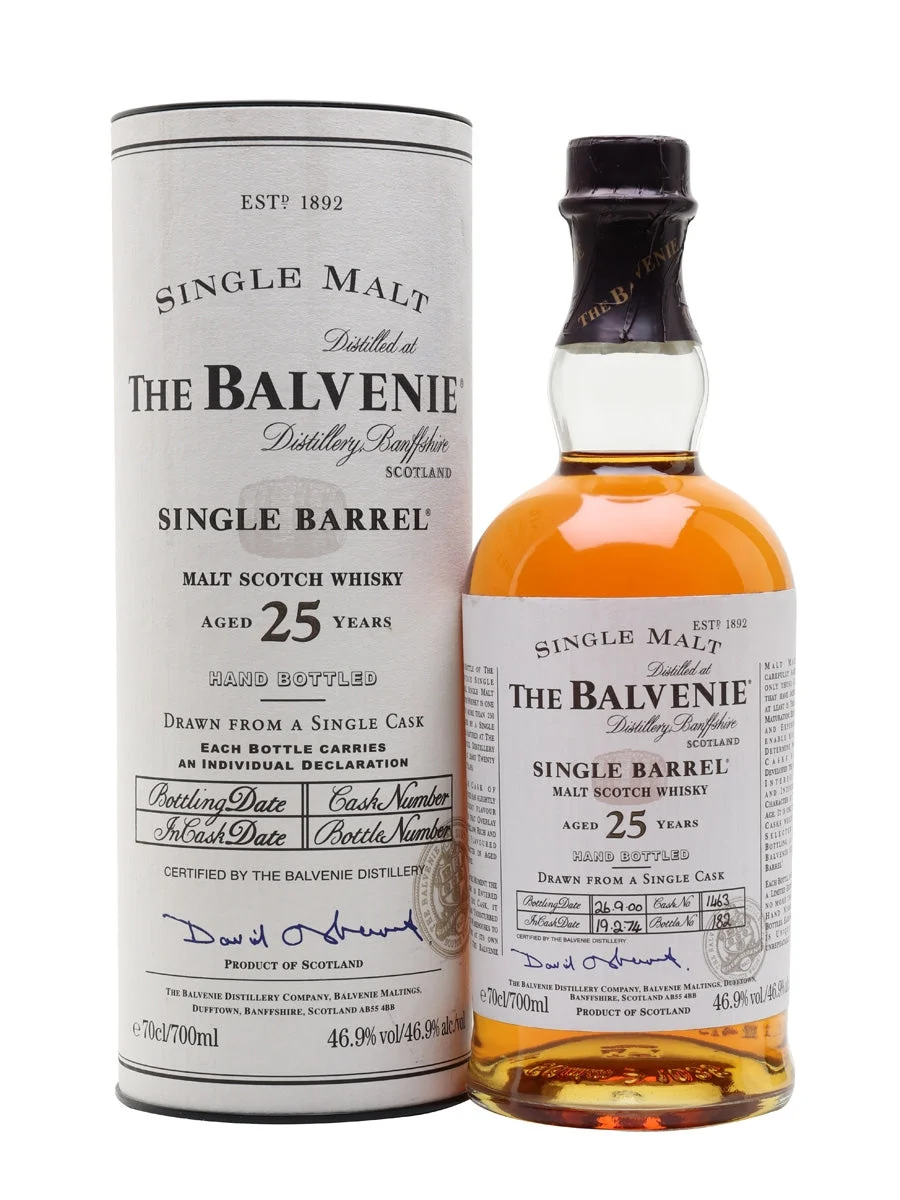 Balvenie 1974 25 Year Old Cask #1463 Speyside Single Malt Scotch Whisky | 700ML - Whiskey