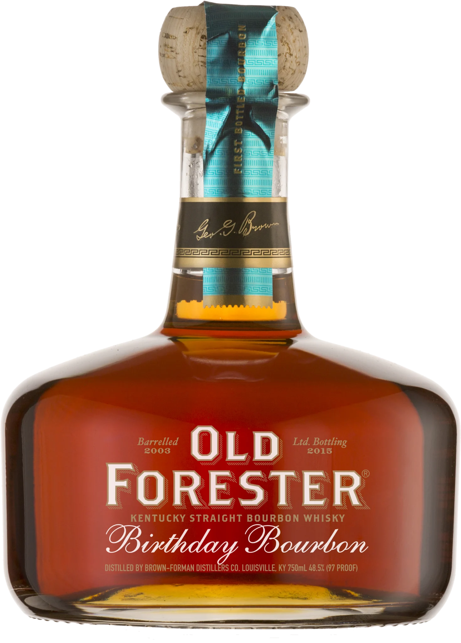 Old Forester 2015 Cumpleaños Bourbon Kentucky Whisky Bourbon puro