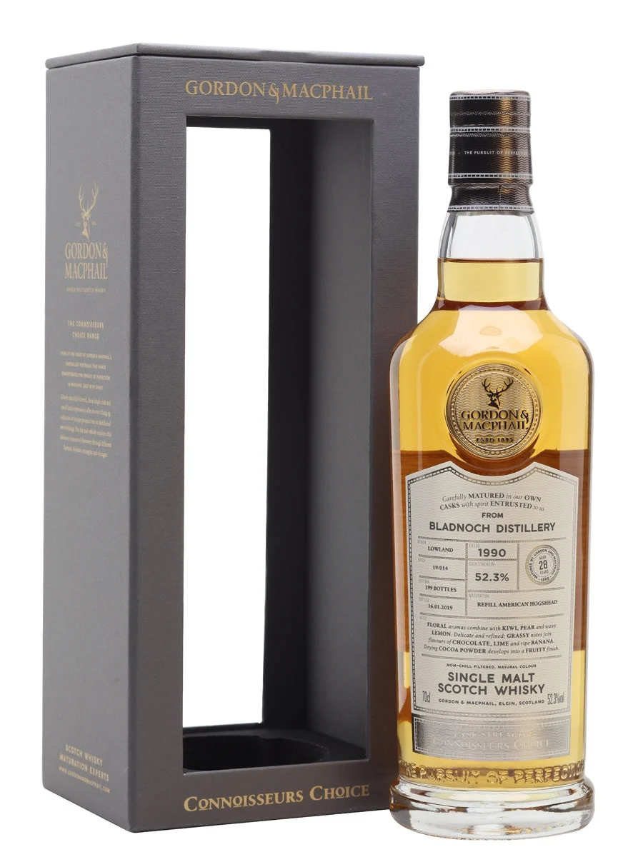 Bladnoch 1990 28 Year Old Connoisseurs Choice Lowland Single Malt Scotch Whisky | 700ML - Whiskey