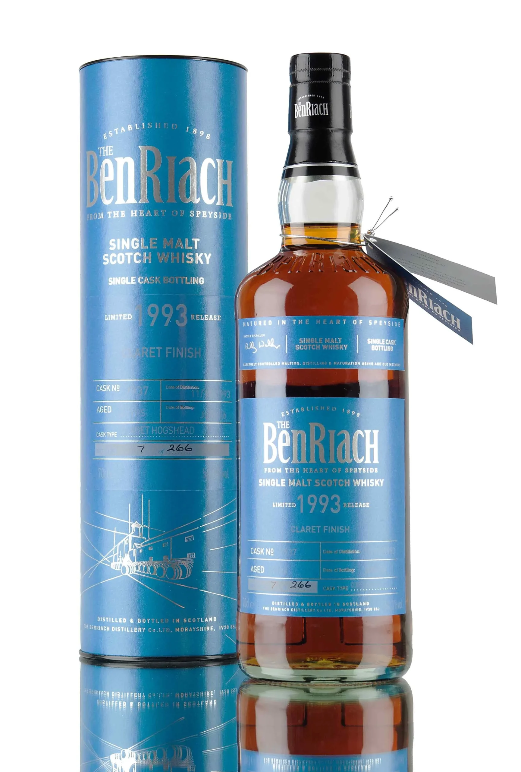 Benriach 1993 22 Year Old Batch 13 Cask #7937 Speyside Single Malt Scotch Whisky - Whiskey