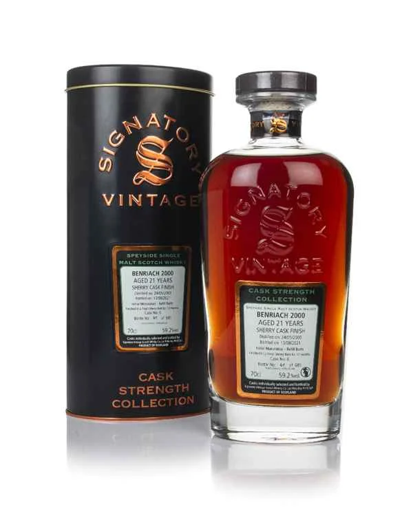 Benriach 21 Year Old 2000 (cask 6) - Cask Strength Collection (Signatory) Scotch Whisky | 700ML