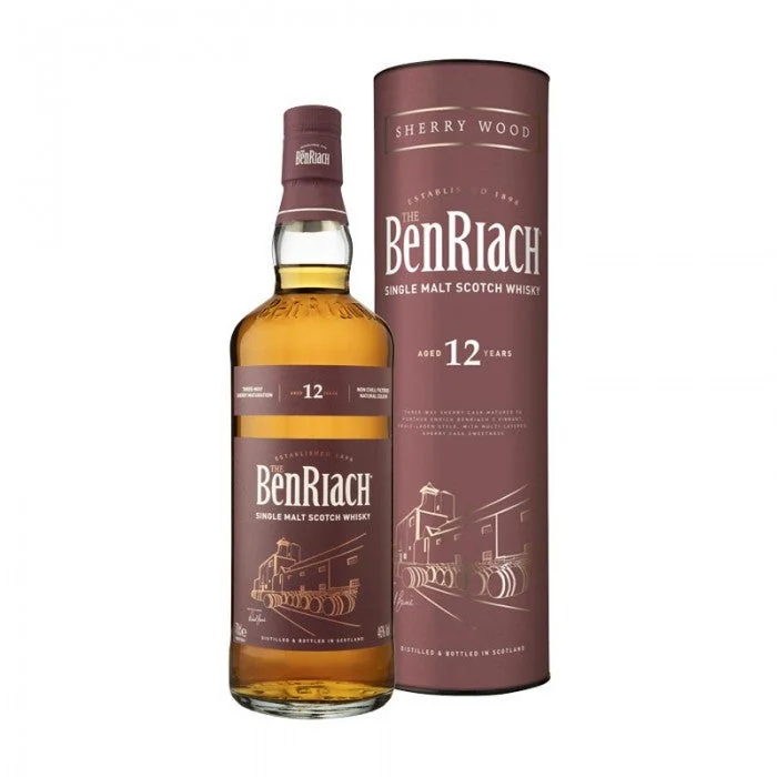 Benriach 12 Year Old Sherry Wood Single Malt Scotch Whisky - Whiskey
