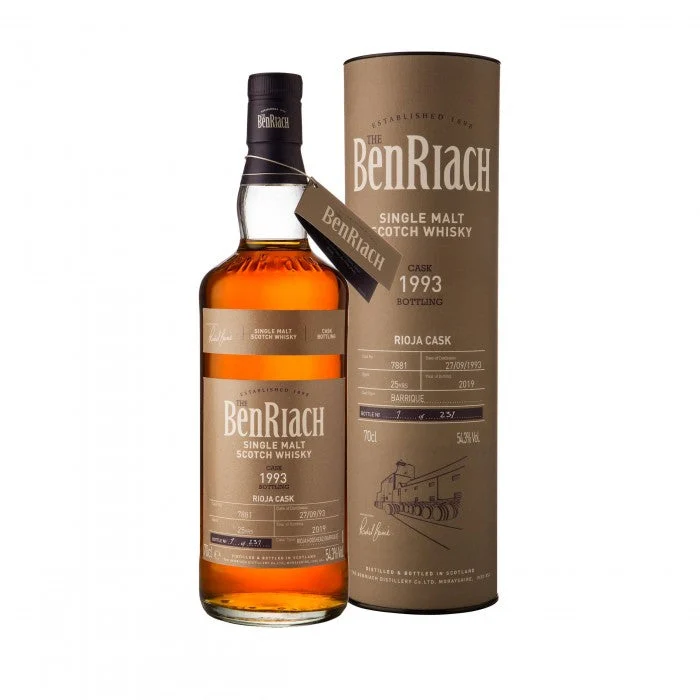 BenRiach 1993 25 años Lote 16 Single Cask #7881 Whisky escocés de pura malta - Whiskey