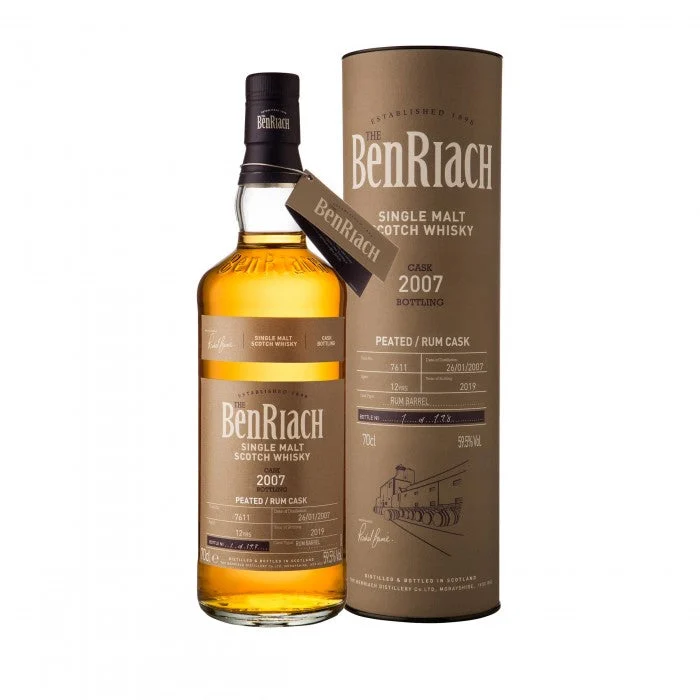 Benriach 2007 12 Year Old Cask #7611 Batch 16 Speyside Single Malt Scotch Whisky | 700ML - Whiskey