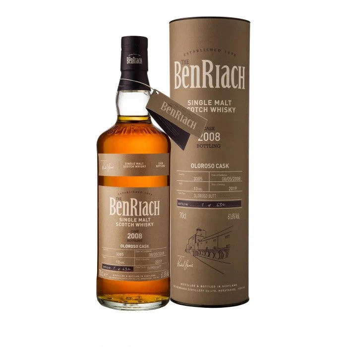 BenRiach 2008 10 años Lote 16 Single Cask #3085 Whisky escocés de pura malta - Whiskey